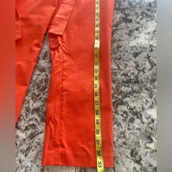 Jules & Leopold orange cropped/capri pants. Size Small - Picture 4 of 6